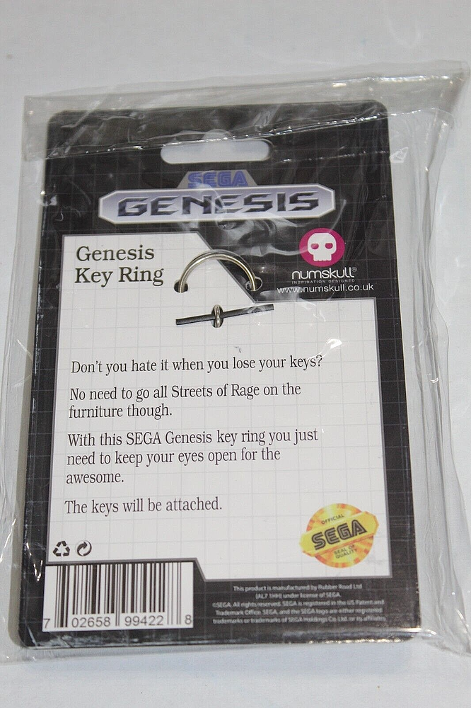 SEGA GENESIS KEY RING / KEY CHAIN NUMSKULL