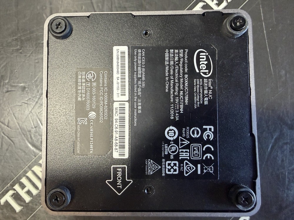 Intel NUC Intel Core i7 7th Gen. 3.50 GHz BAREBONES NO RAM/HD UNTESTED