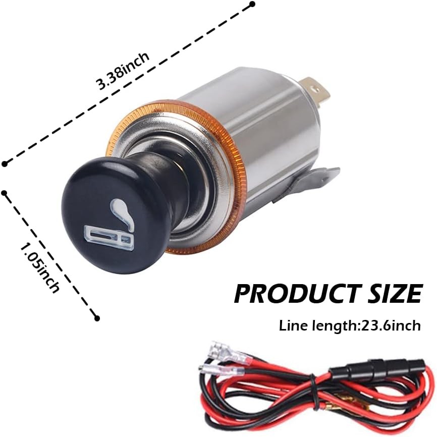 Cigarette Lighter Socket with Fuse