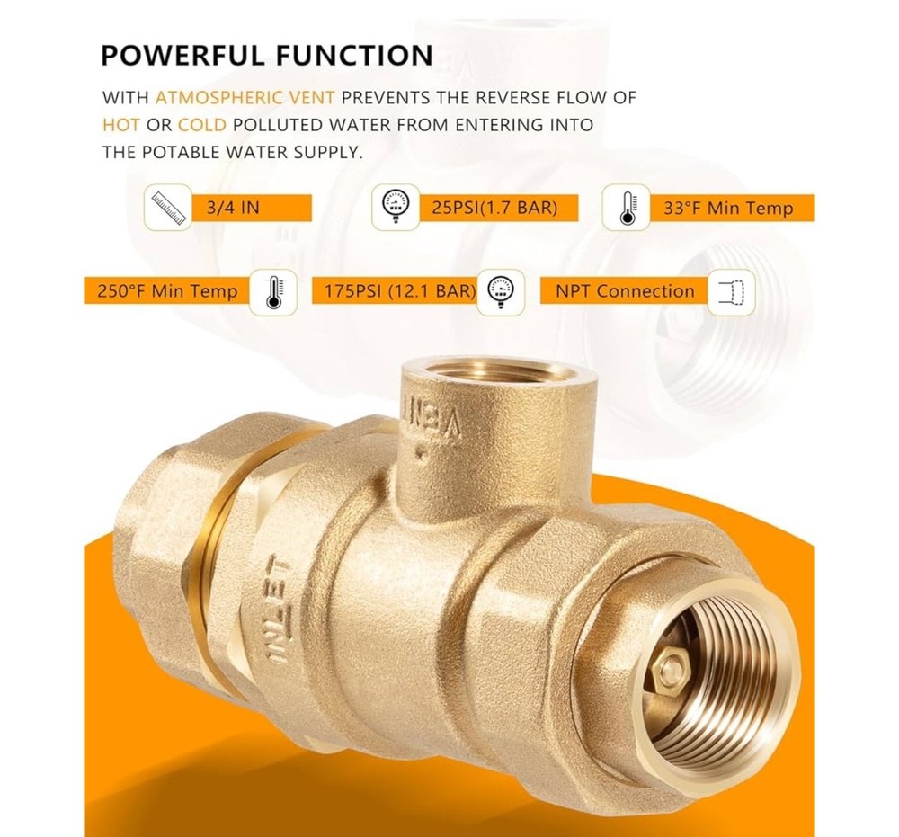 backflow preventer dual