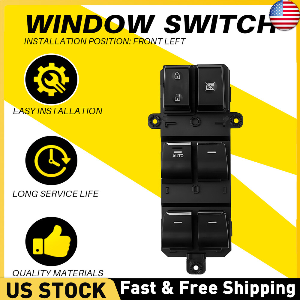 Master Power Window Control Switch Left Driver Side For 2016-2018 Hyundai Tucson