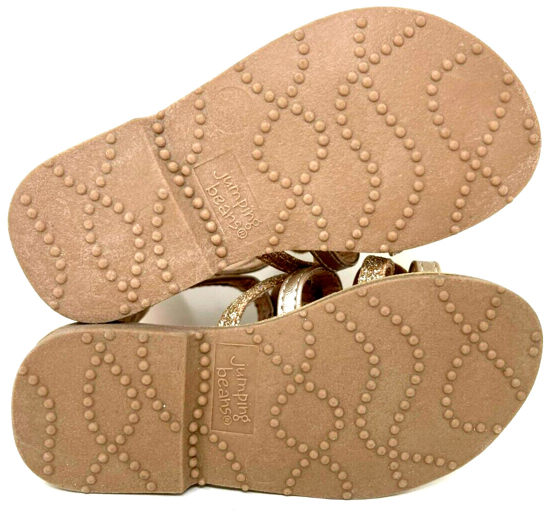 Jumping Beans Toddler Girl's Enchanted Gladiator Sandals Rose Gold Size:10 186G