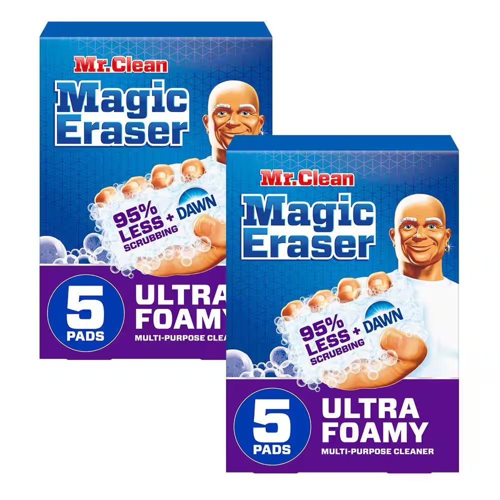 Ultra Foamy plus Dawn Magic Eraser Sponge (5-CNT, Multi-Pack 2)