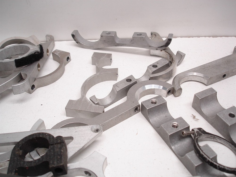 BULK 138pcs BILLET ASSORTED FIREBOTTLE / HARD LINE MOUNTING BRACKETS CLAMPS