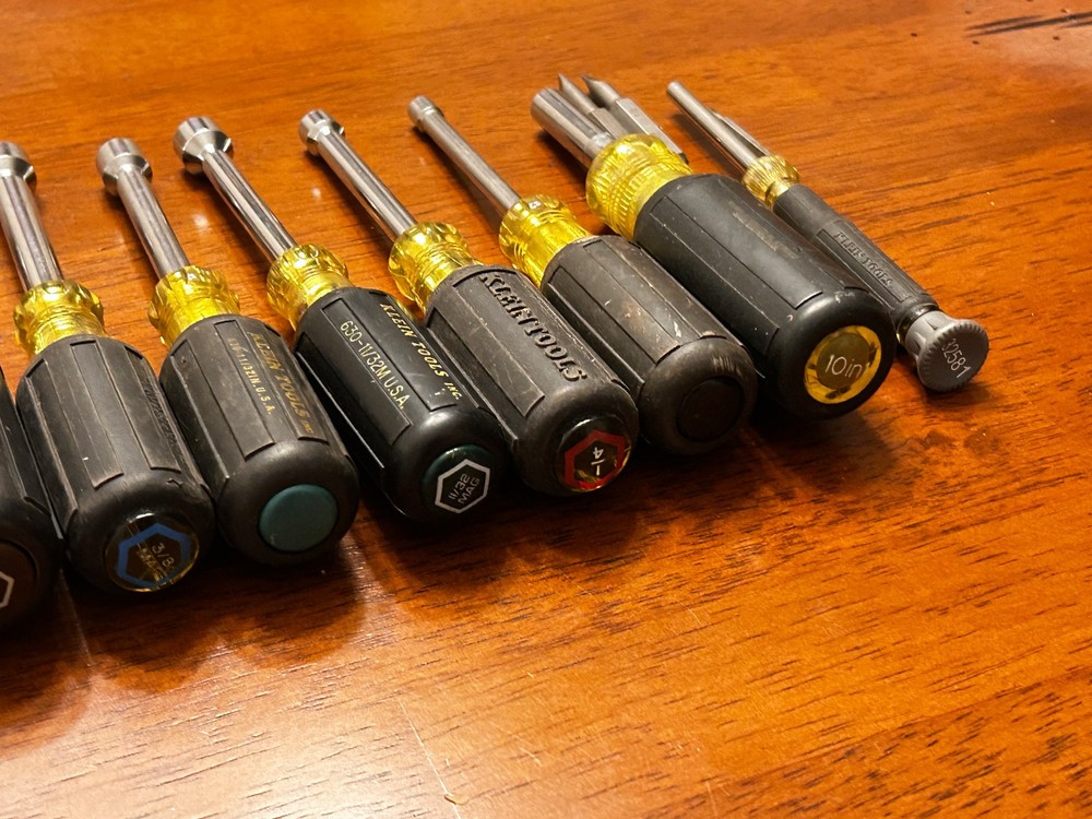 15pc. Klein Magnetic & Non-magnetic Tip Nut Drivers, Plus additional Tools