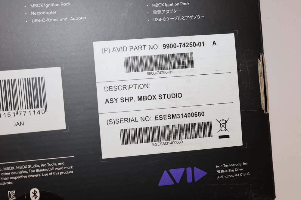 Avid MBox Studio USB-C Audio Interface