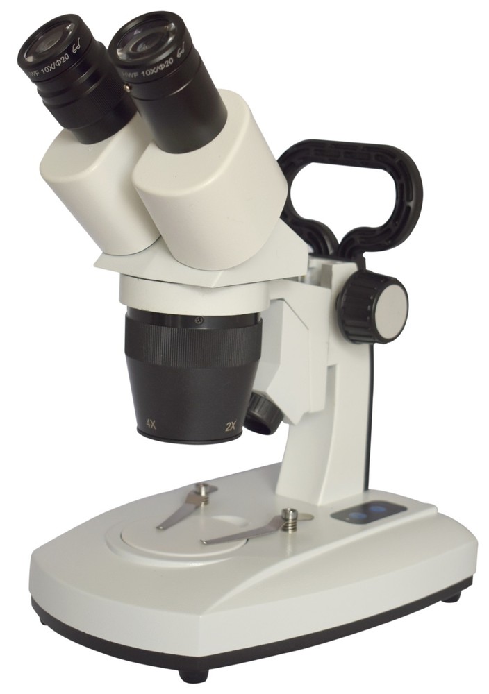 Binocular Stereo Microscope 20–80x with 2x–4x Objective Dual LED