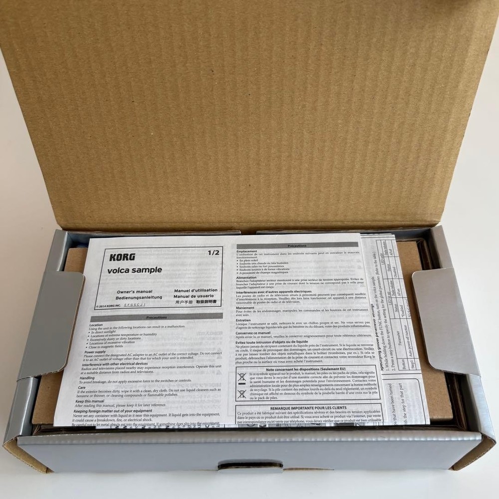 KORG volca sample Compact Digital Sample Sequencer Analogue Isolator With Box