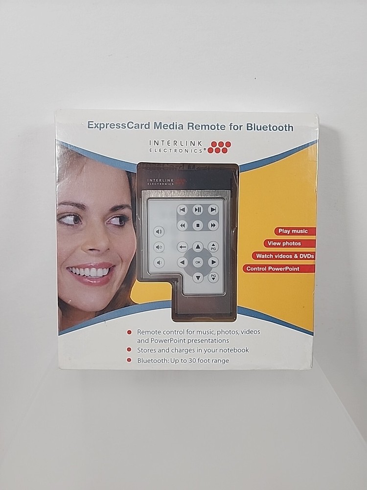 New!! Interlink Electronics VP6600R ExpressCard Media Remote for Bluetooth