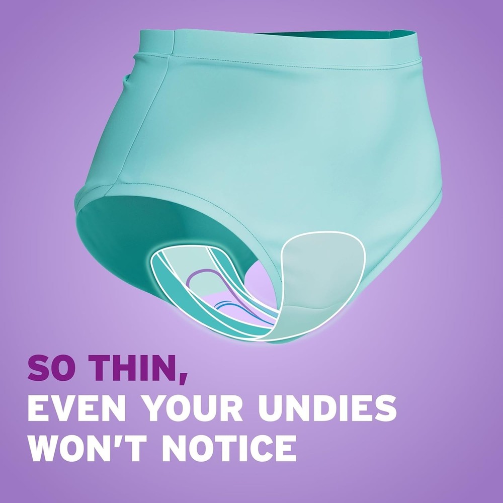 Ultra Thin Incontinence Pads & Postpartum Pads for Bladder Leaks, 4 Drop Mode...