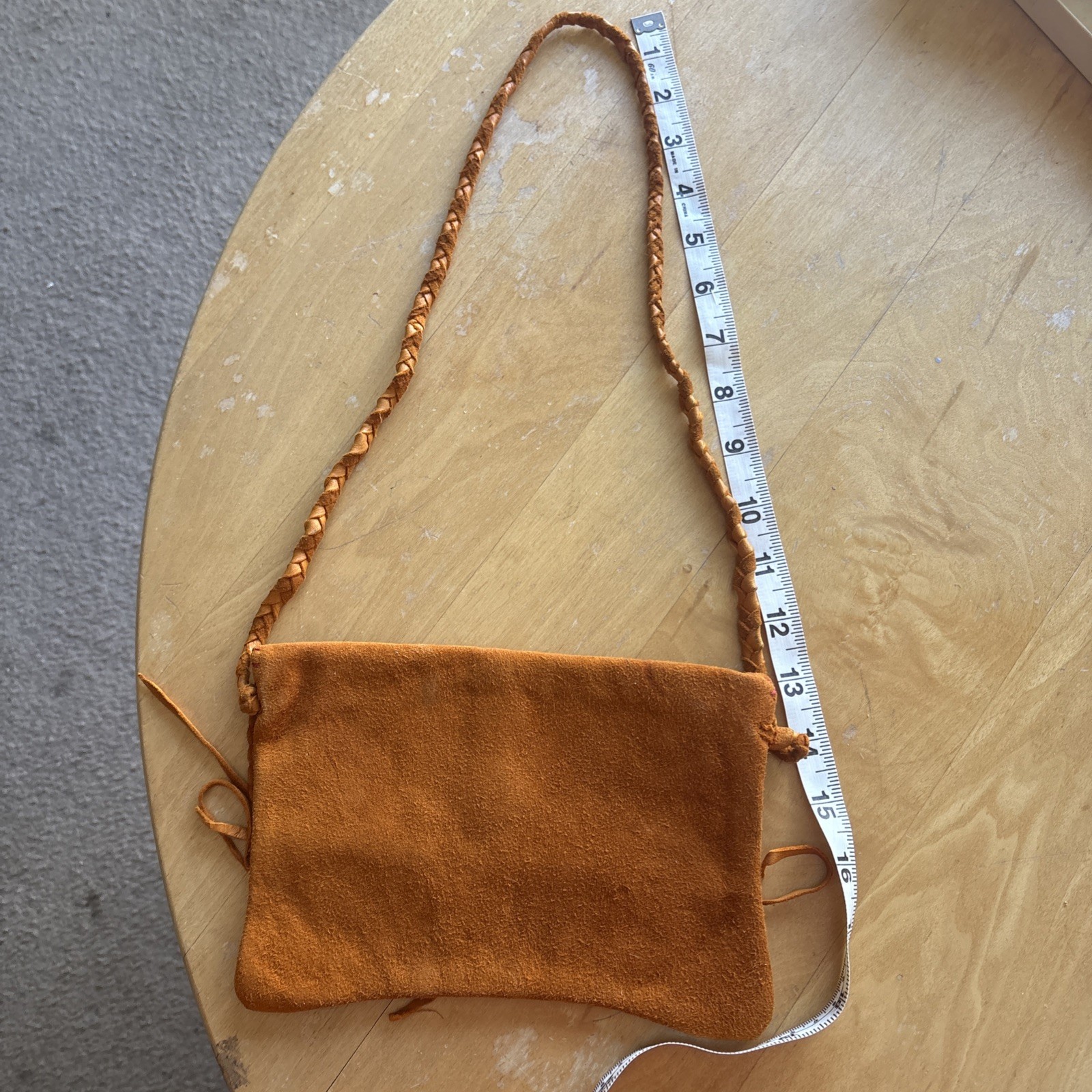 Vintage Navajo/Taos Pueblo Handmade Deerskin Suede Shoulder Bag – Antler Detail