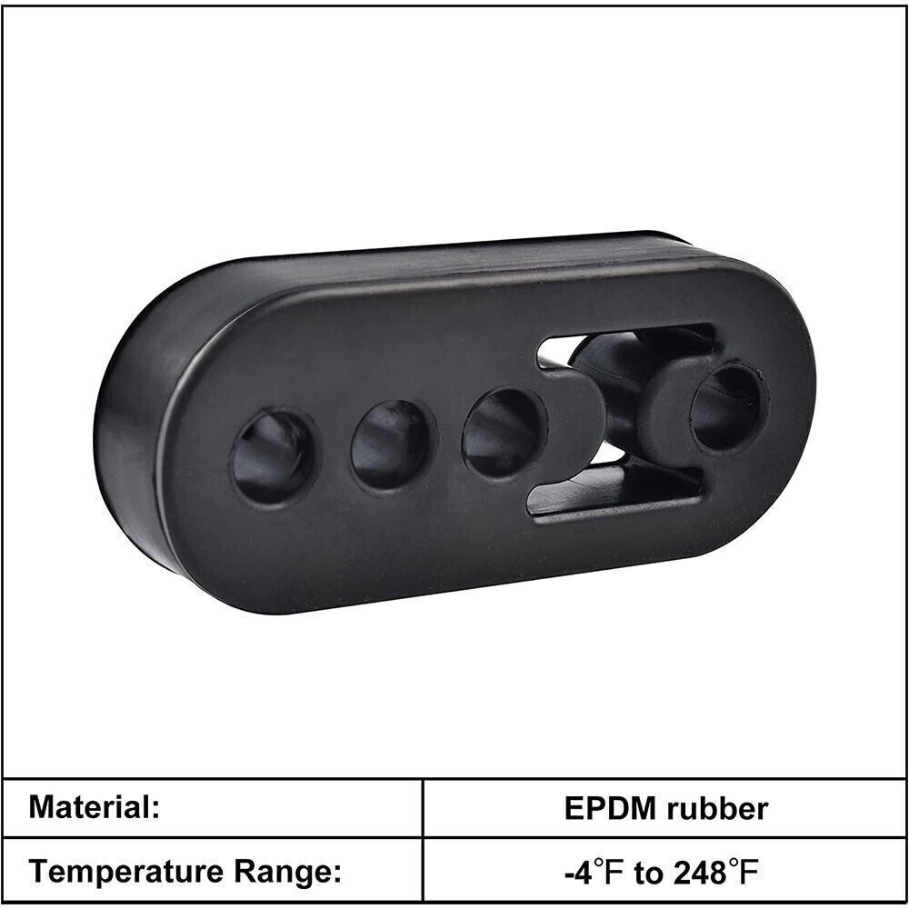 Universal 4Pcs Exhaust Hanger Rubber Adjustable Insulator Bushing Mount 4 Holes