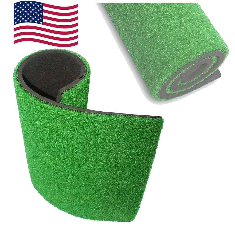 Mini Indoor Golf Practice Mat Portable Turf Pad Tee Home Use Skill Development
