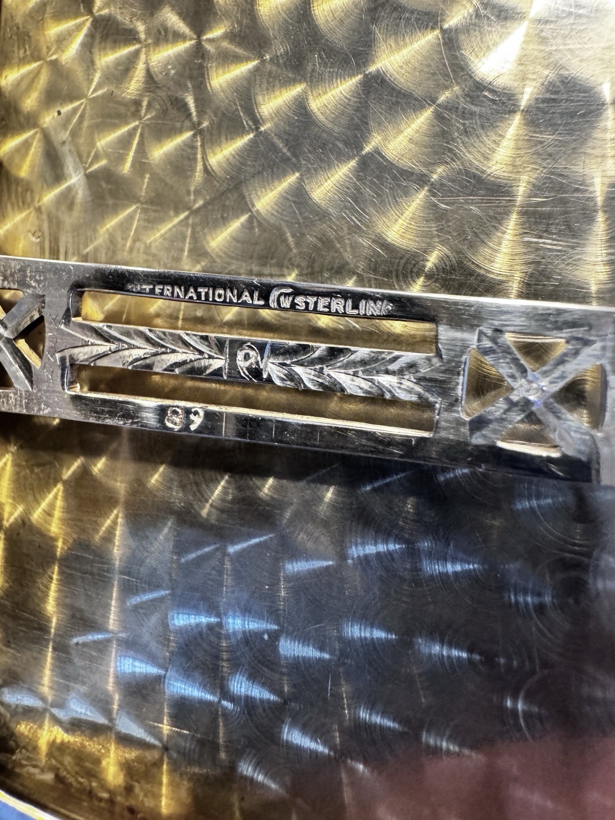 International Sterling Silver Pocket Cigarette Case 4.25 X 3.25. 130 Grams