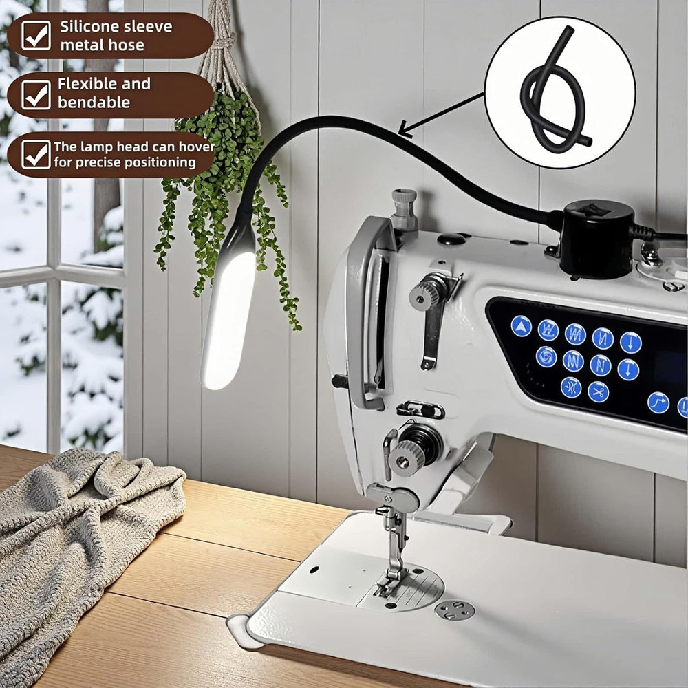 30 LED Flexible Task Lamp with Magnetic Base for Crafts and Workspaces