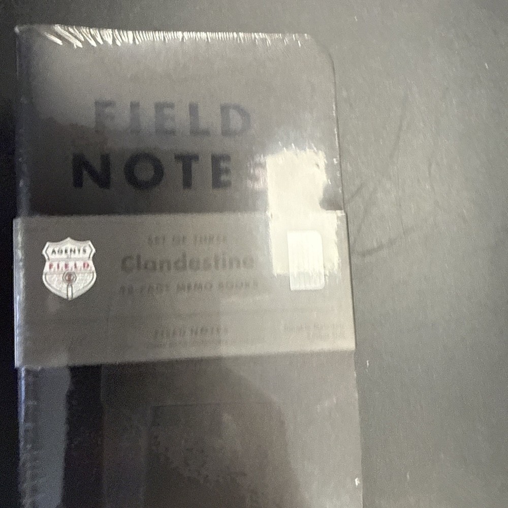 Field Notes Clandestine 3-Pack NEW Sealed