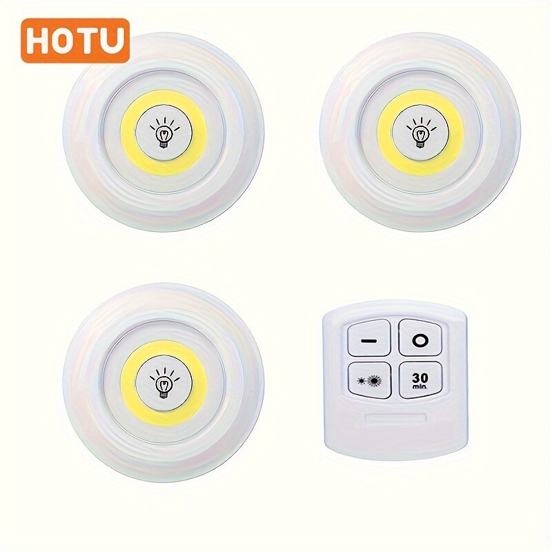 Under Cabinet Lighting: 24Pack Wireless LED Puck Lights with Remote