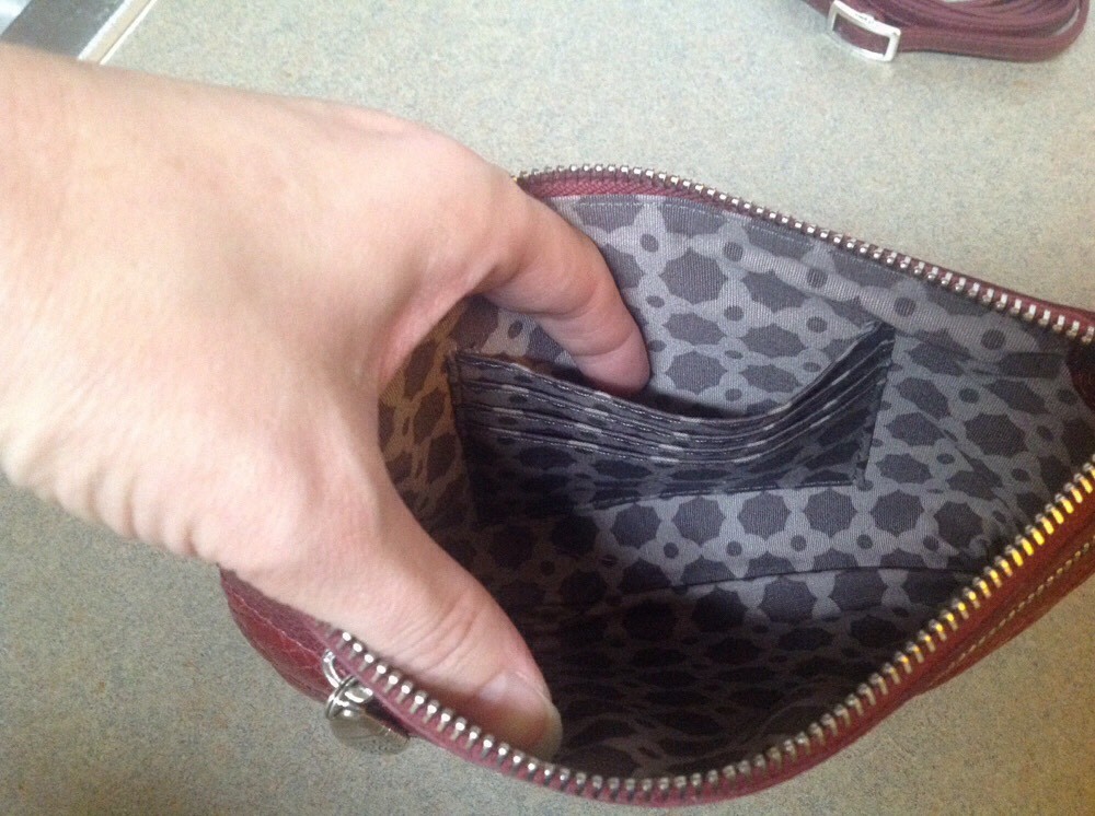 Brighton ~DOUBLE DIAMOMD~ pouch in raspberry NWT