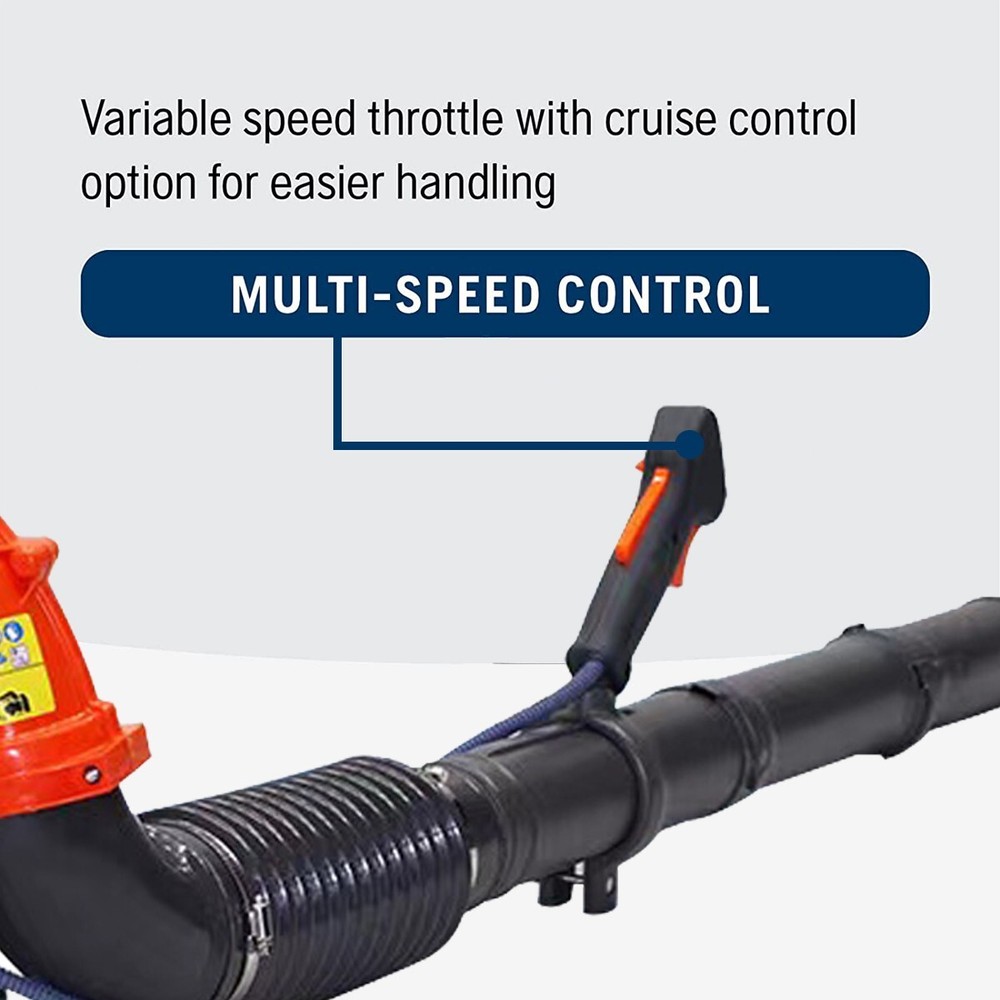 Backpack Leaf Blower Gas Powered Snow Blower 665 CFM 43CC 2-Stroke Engine 3HP
