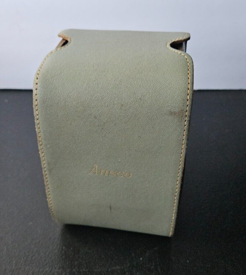 SAMESHIMA ANSCO CAMERA CASE. GENUINE LEATHER MADE IN U.S.A. NICE LINING.