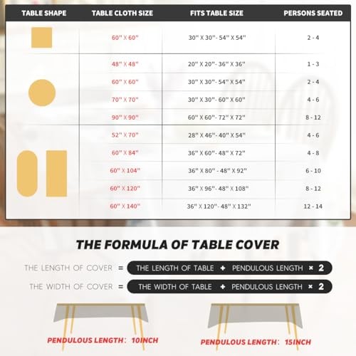 Birthday Tablecloth 60x84 Inch Rectangular, 60" x 84" (Rectangular) White