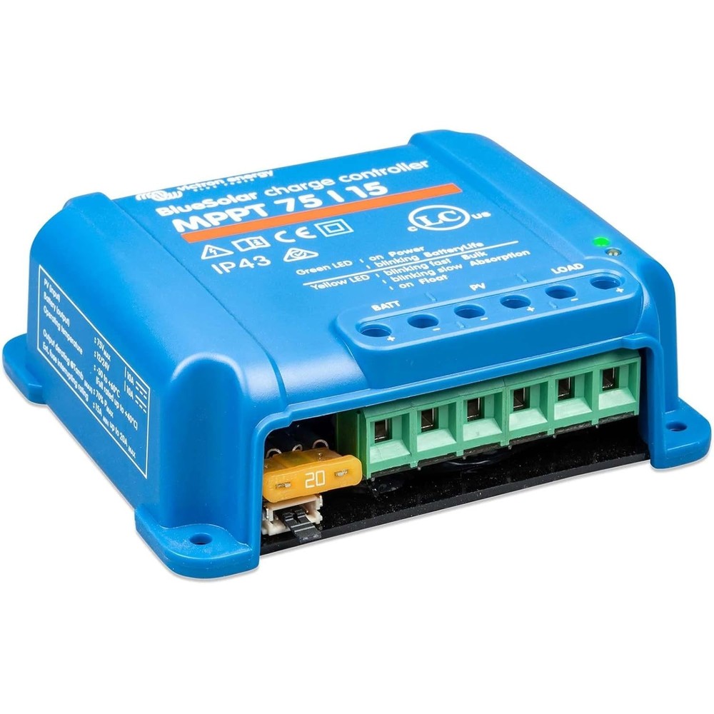 75V, 15 Amp BlueSolar MPPT Solar Charge Controller - Maximize Energy Efficiency