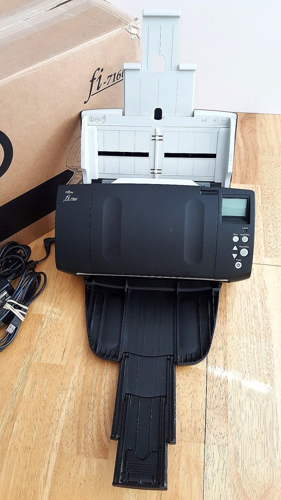 FUJITSU fi-7160 Color Duplex Workgroup Document Scanner AC adapter+USB+Setup DVD