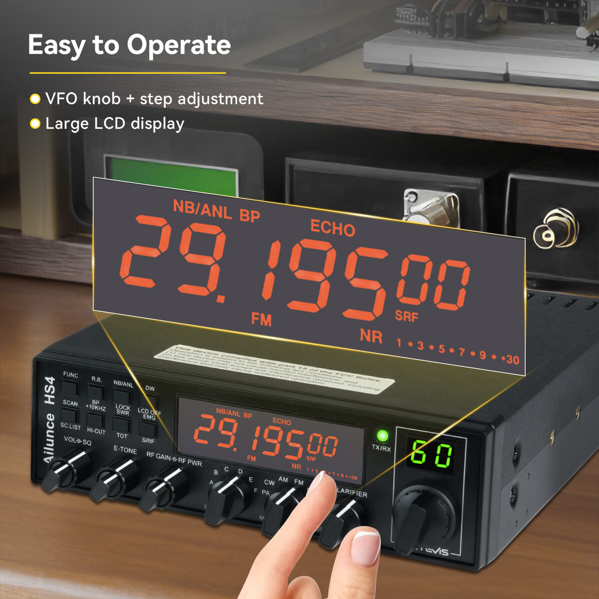 Ailunce High Power SSB Ham Radio Transceiver Base Station Mobile Radio Car Radio