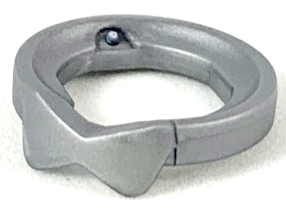 Lego New Flat Silver Minifigure Collar Bow Tie Piece