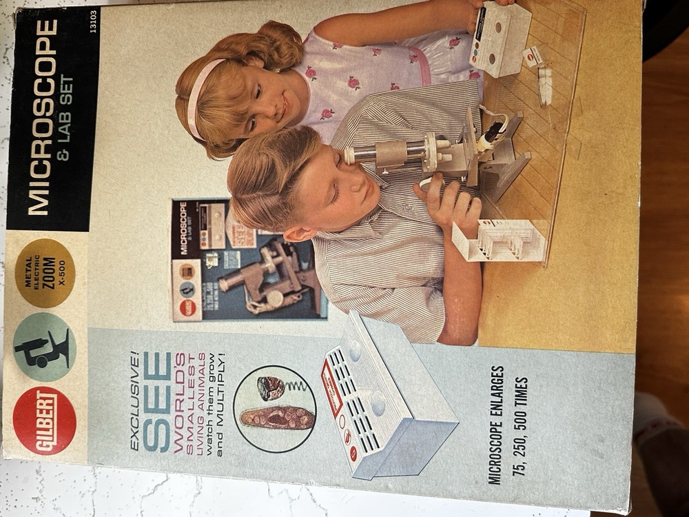 Gilbert Vintage Microscope Lab Set