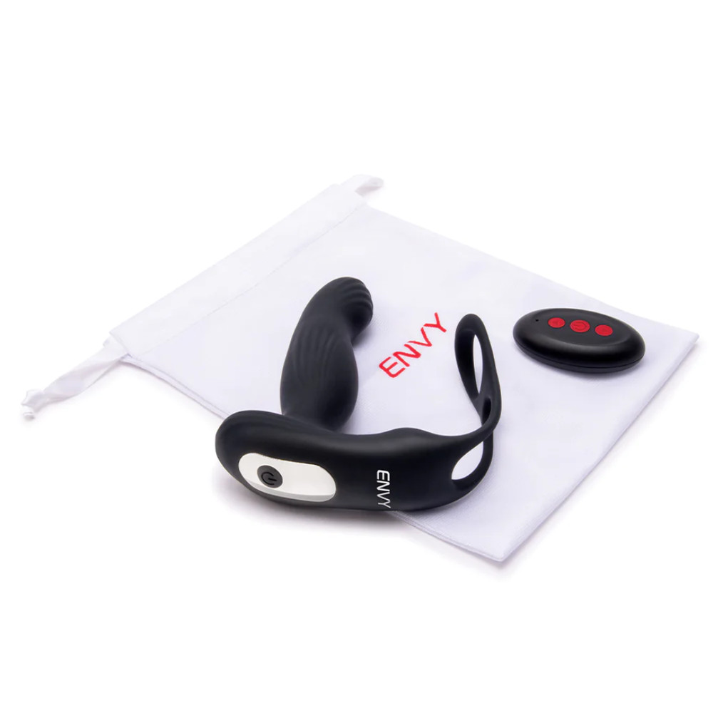 Remote Control Warming Vibrating P-Spot Stimulator Multi-Speed Handsfree Vibe
