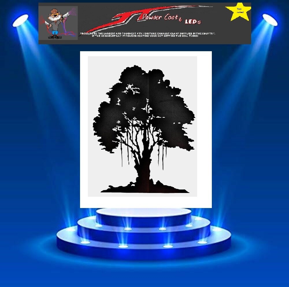 2pc OAK TREE Stencil Large Template Airbrush Paint  #1