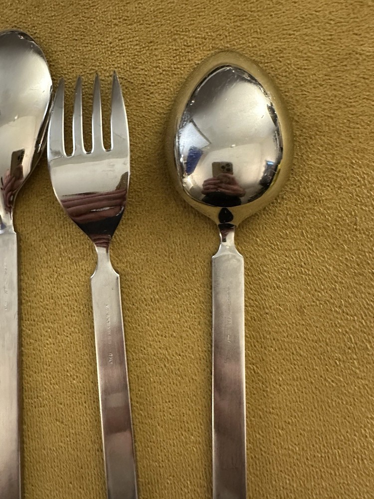 Alessi Salad Serving Set + Serving Spoon & Fork