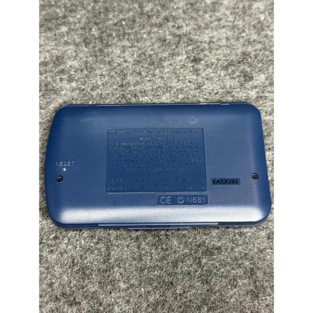 Franklin Webster Spelling Corrector Plus NCS-101 Electronic Dictionary Rolodex