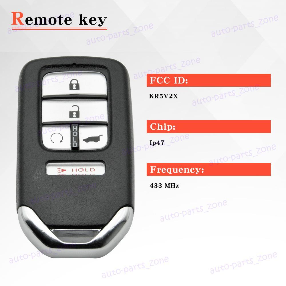 2x Remote Key Fob for Honda Civic CR-V 2017 2018 2019 2020 Pilot 2021 KR5V2X