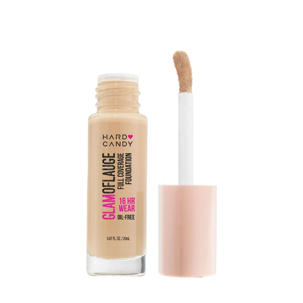 3 PACK HARD CANDY FULL COVERAGE FOUNDATION WARM BEIGE 1510 SEE DESCRIPTION