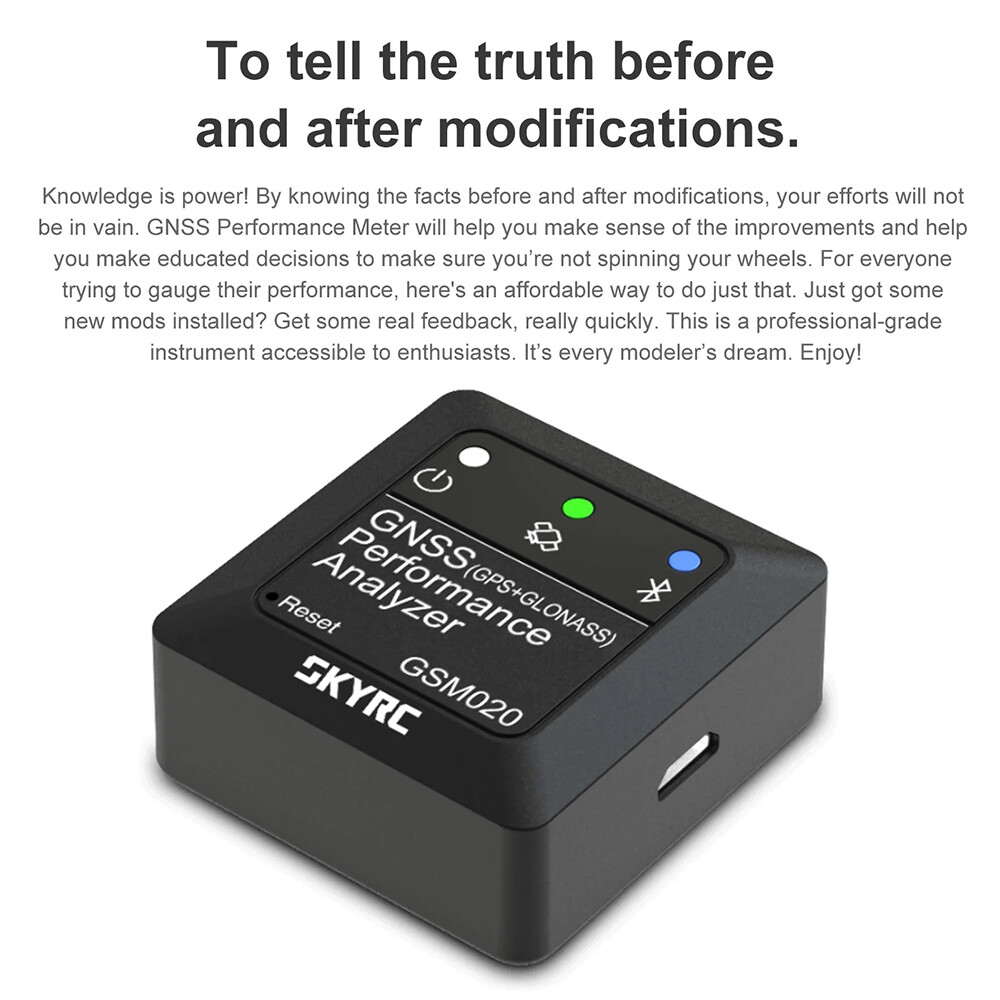 Precision-Crafted SKYRC GSM020 GNSS PerDesigned formance Analyzer