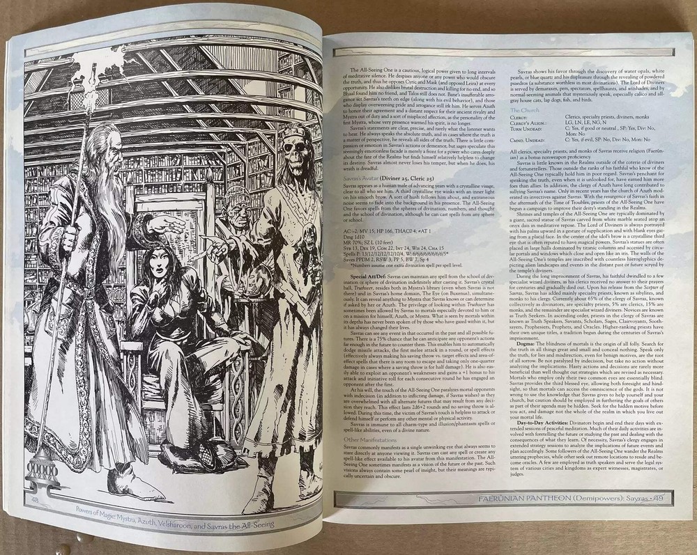 Powers & Pantheons 9563 Forgotten Realm AD&D 2e