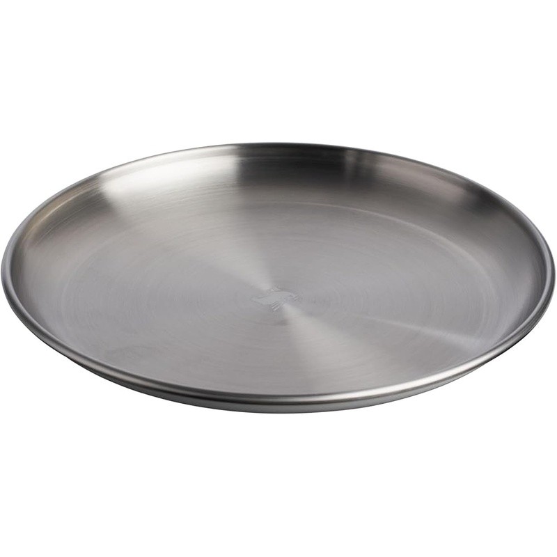 Outdoor Stainless Steel Plate Camping Dining Durable Stackable Dishwasher Safe