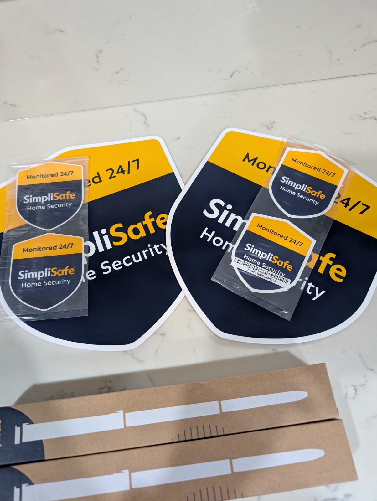 X2 NEW IN BOX - SimpliSafe Yard Sign, Stake and Window Decal