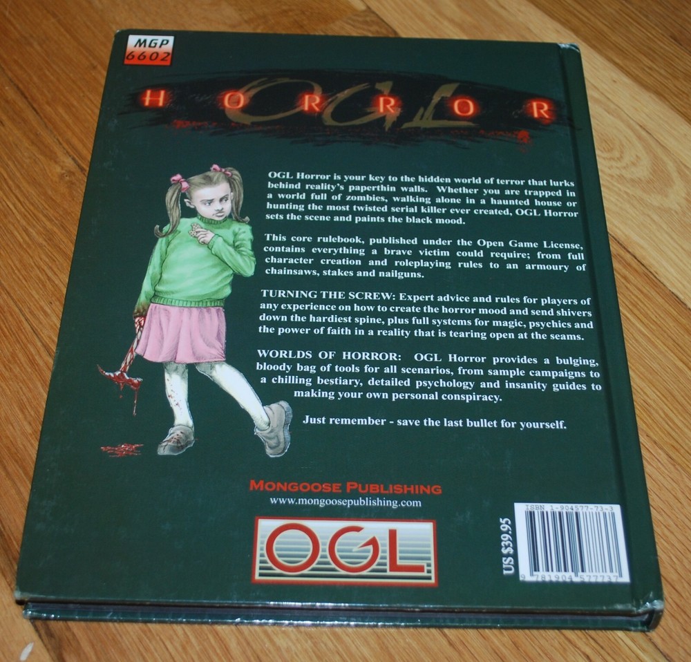 D&D OGL Horror HC D20 Mongoose