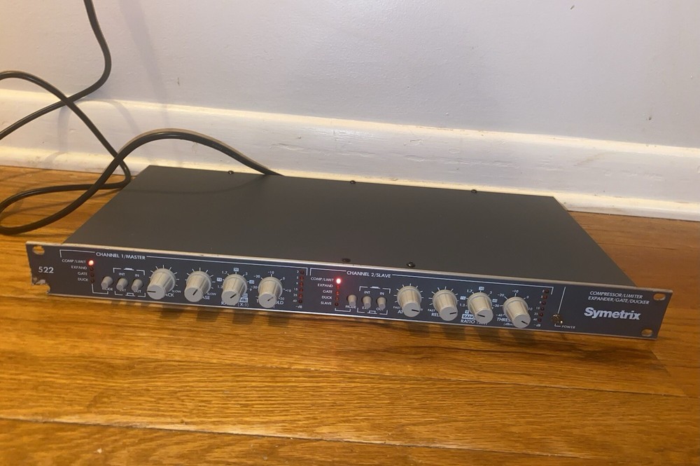 READ Vintage Symetrix 522 2 Channel Unit Compressor Limiter Expander Gate Ducker