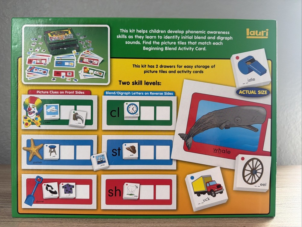 Lauri Phonics Center Beginning Blends Initial Letter Sounds 4+ Reading