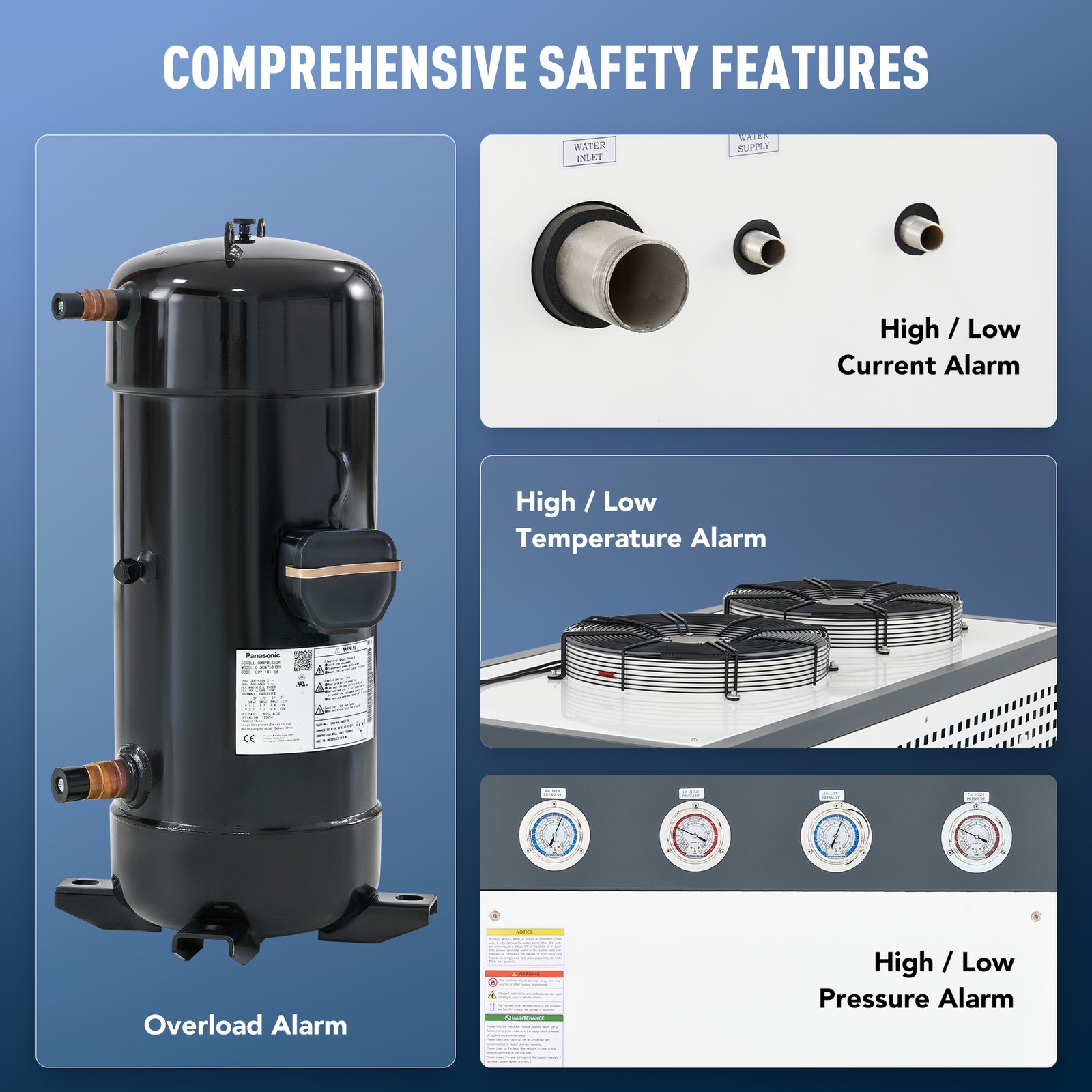 CREWORKS 22.1HP Air-Cooled Chiller for Laser Cooling Plastic Processing Welding