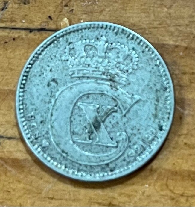 1919 Denmark 25 Ore Coin