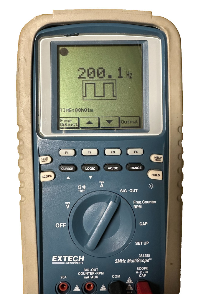 EXTECH HANDHELD MULTISCOPE / OSCILLOSCOPE / DIGITAL MULTIMETER