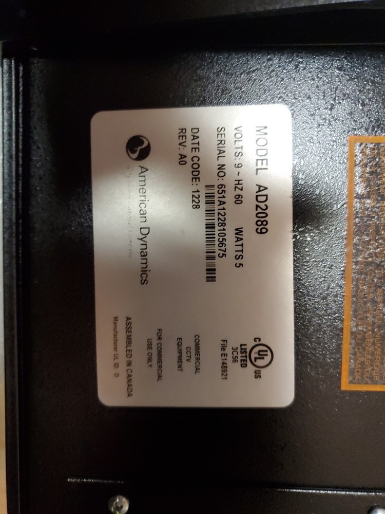 American Dynamics AD2089 camera controller. CCTV. NEW IN BOX