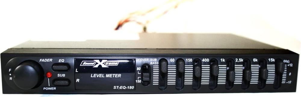 7-Band Passive Stereo Graphic Equalizer with Fader Control - Compact & Wireless