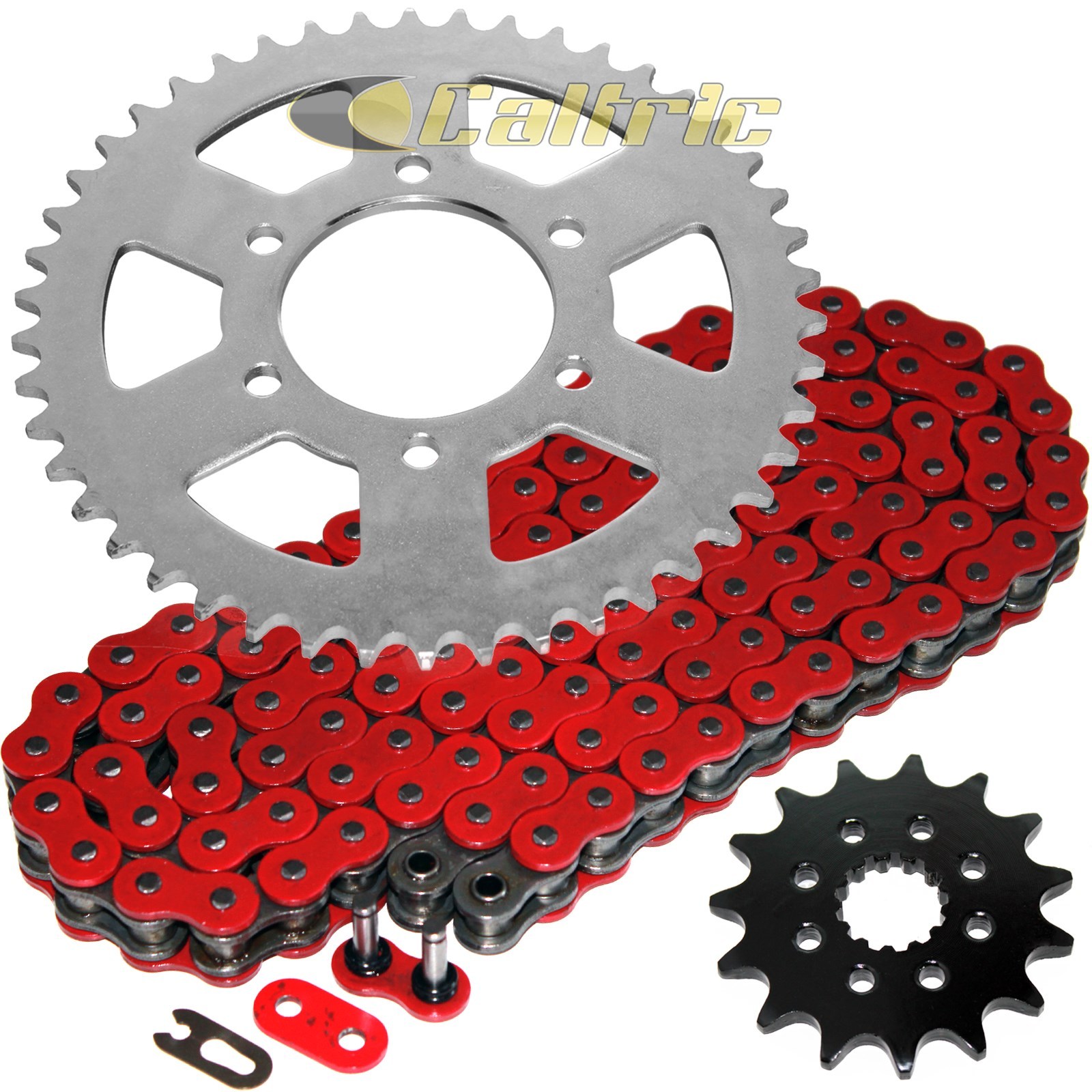 Red O-Ring Drive Chain & Sprockets Kit for Kawasaki EX650 Ninja 650R 2006-2016