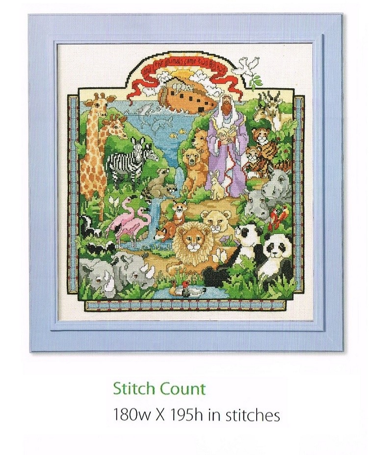 THE ANIMALS CAME BY TWO   - CROSS STITCH PATTERN ONLY (1a)
